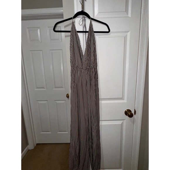 Nightcap Clothing Striped JUMPSUIT Bohemian Resort Wear Size L - Picture 2 of 9